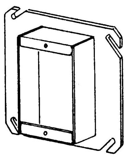 APPLETON Appleton 846-200 4-inch Square Single-gang Tile Ring