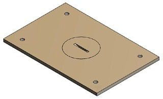 ABB Abb P641 Steel City Floor Plate with Plug