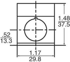 ABB Abb P9ACP2N206 Metal Nameplate 2-position Black