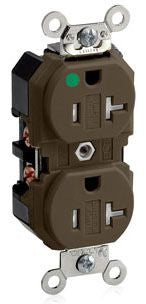 LEVITON Leviton 8300-SG Hospital Grade Duplex Receptacle 20A 125V