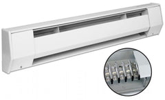 KING King 4K2410BW Baseboard Heater 1000W 240V 4 Foot