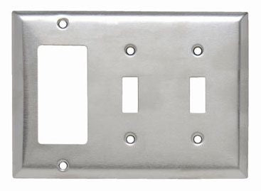 LEGRAND Legrand SS226 3-gang 2-toggle Wall Plate