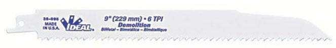 IDEAL Ideal 36-096 Reciprocating Saw Blade 9x7/8x0.062