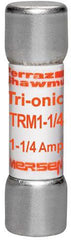 MERSEN Mersen TRM1-1/4 Midget Time-delay Fuse 1.25A 250V 10 Pack