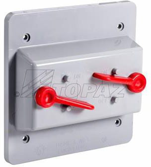 SOUTHWIRE Southwire 1324 Pvc Double Toggle Switch Cover Plate