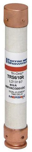 MERIT BRASS Merit Brass TRS6/10R Time Delay Fuse 6/10A 600V