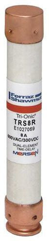 MERIT BRASS Merit Brass TRS8R Time-delay Fuse 8A 600V RK5 10 Pack