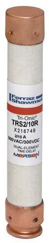 MERIT BRASS Merit Brass TRS2/10R Time-delay Fuse 2/10A 600V RK5