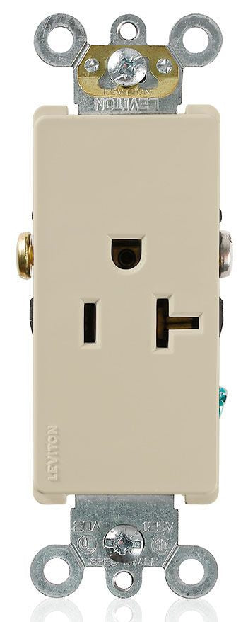 LEVITON Leviton 16341-I Decora 5-20R Duplex Receptacle 20A