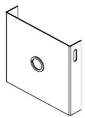 HAMMOND Hammond CWCP6 Closure Plate with Knockout