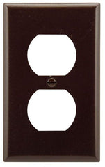 EATON Eaton 2132B-BOX 1-gang Brown Duplex Receptacle Plate