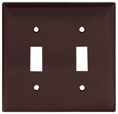 EATON Eaton 2139B-BOX 2 Gang Brown Switch Plate Cover