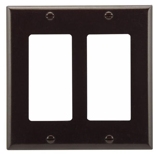 EATON Eaton 2152B-BOX 2-gang Brown Blank Wall Plate