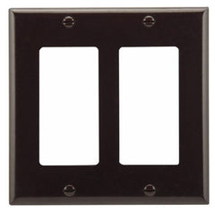 EATON Eaton 2152B-BOX 2-gang Brown Blank Wall Plate