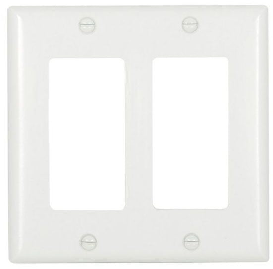EATON Eaton 2152W-BOX 2 Gang White Blank Wall Plate