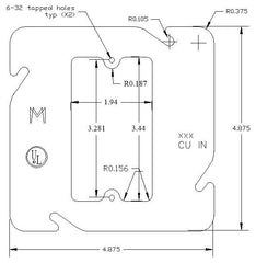 MULBERRY METAL PRODUCTS Mulberry Metal Products 11365 1-gang Switch Ring