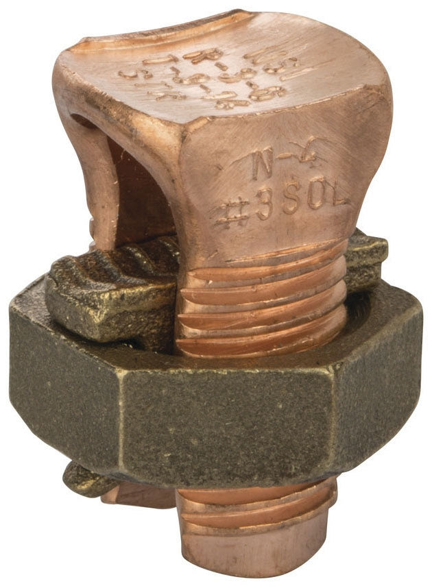NSI INDUSTRIES Nsi Industries N-4 Copper Split Bolt Connector 4 Awg
