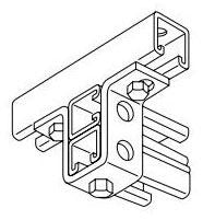 ABB Abb B928 Galvanized Deep U-support Strut Fitting