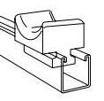 ABB Abb C7561 Porcelain Saddle Conduit Support