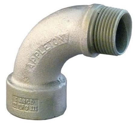 APPLETON Appleton LMFL90-100 1 in Malleable Iron Bushed 90 Elbow