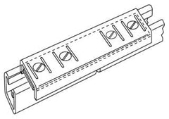 ABB Abb G978A Galvanized Channel Joiner Strut Fitting