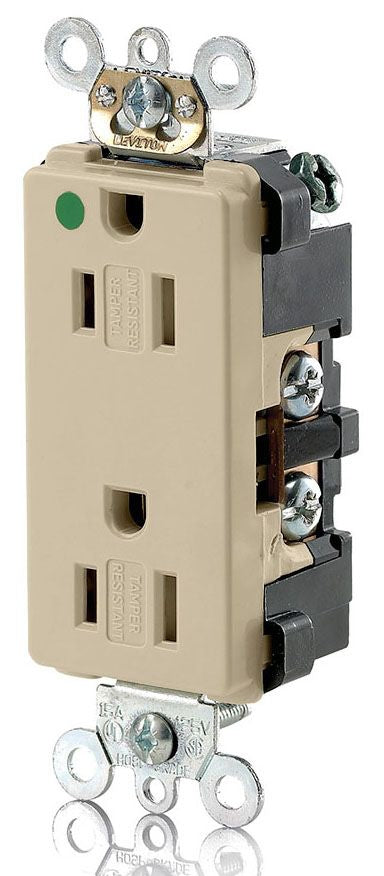 LEVITON Leviton 16262-SGR Red Duplex Receptacle