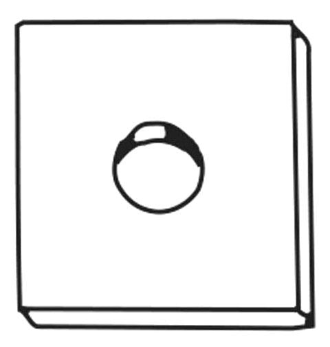 ABB Abb H119D Galvanized Square Washer 1/2 Inch 100 Pack