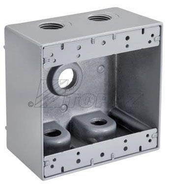SOUTHWIRE Southwire WDB2575 Weatherproof 2-gang 5-hole Box Cover