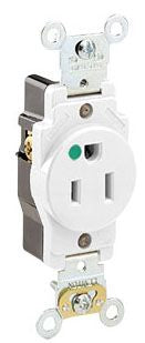 LEVITON Leviton 8210-W Hospital Grade Receptacle 15A 125V