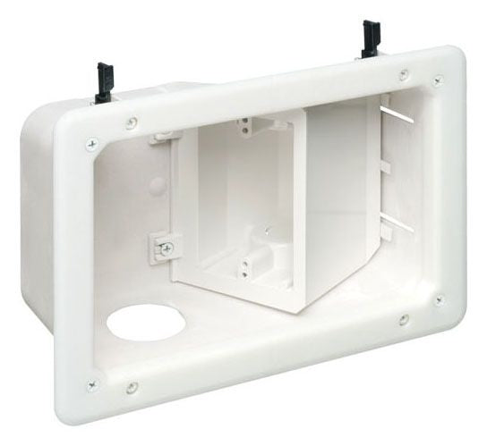 ARLINGTON Arlington TVB712 Angled Recessed Tv Box White