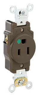 HUBBELL Hubbell 8210 Hospital Grade Single Receptacle Nema 5-15R