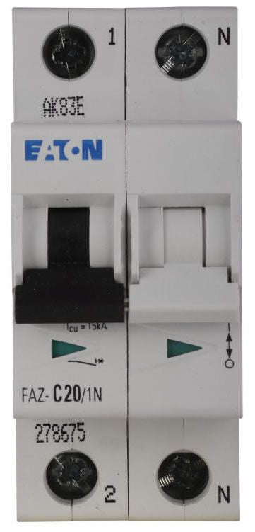 EATON Eaton FAZ-B10/1N Current Limiting Circuit Breaker 10A