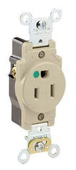HUBBELL Hubbell 8210I Hospital Grade Single Receptacle 15A