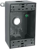 RAB Rab B3 Weatherproof Aluminum Outlet Box 1 Gang