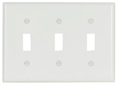 EATON Eaton 2141W-BOX 3-gang White Switch Plate