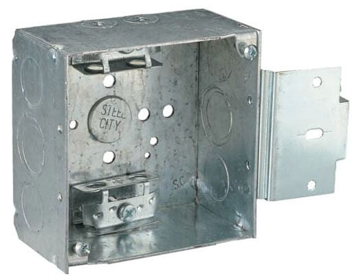 ABB Abb 52171MSX 4 Square Electrical Box with Clamps