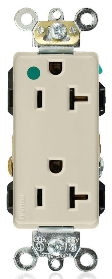 LEVITON Leviton 16362-HGI Ivory Duplex Outlet