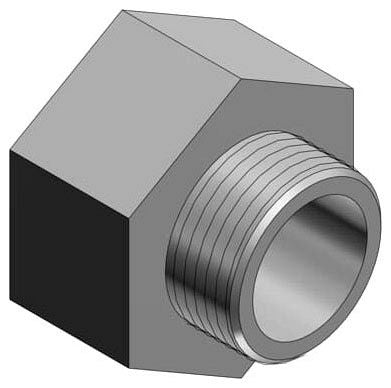 ABB Abb 1247 Malleable Iron Enlarger Bushing 1-1/4 X 1-1/2 in