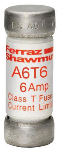 MERIT BRASS Merit Brass A6T6 Class T Fuse 6 Amp 600V
