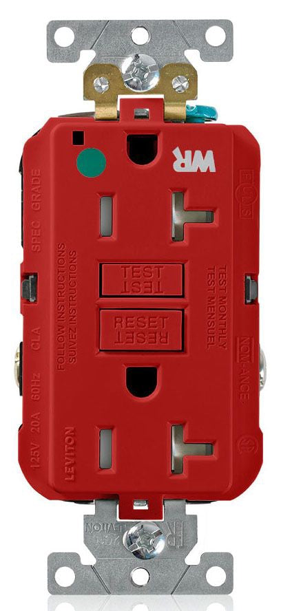 LEVITON Leviton GFWT2-HGR Gfci Outlet Tamper Resistant
