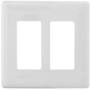 HUBBELL Hubbell NPS262W 2-gang Snap-on Wallplate