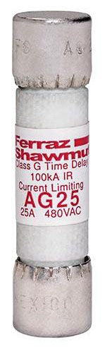 MERSEN Mersen AG25 480V Class G Fuse 4 Pack