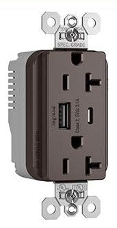 LEGRAND Legrand PTTR20ACUSB Tamper Resistant Duplex Outlet Usb