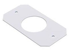 WIREMOLD Wiremold 8S2 Single Gang Receptacle Plate