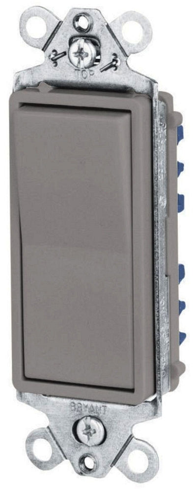HUBBELL Hubbell 9803GRY 15A 120/277V 3-way Toggle Switch