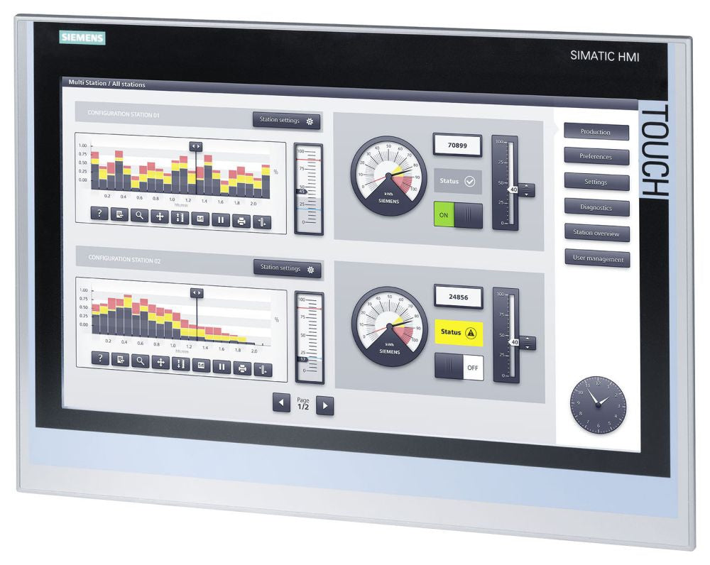 SIEMENS Siemens 6AV21240UC020AX1 Simatic Hmi Panel