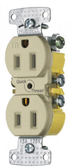 HUBBELL Hubbell RR15QITR 15A 125V Residential Duplex Receptacle