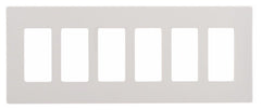 EATON Eaton PJS266W 6-gang Decorator Screwless Wallplate