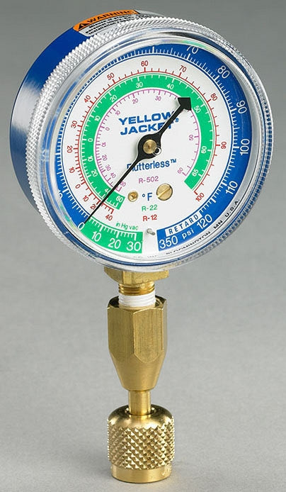YELLOW JACKET Yellow Jacket 40331 Red Pressure Gauge Quick Connect