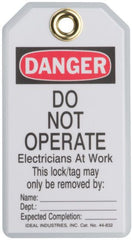 IDEAL Ideal 44-832 Safety Lockout Tag 5 Per Card